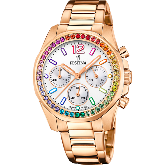 Festina Rainbow F20639-2 - Chronograph - Strap Material Stainless Steel I Festina Watches USA