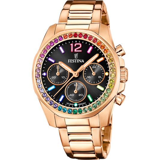 Festina Rainbow F20639-3 - Chronograph - Strap Material Stainless Steel I Festina Watches USA