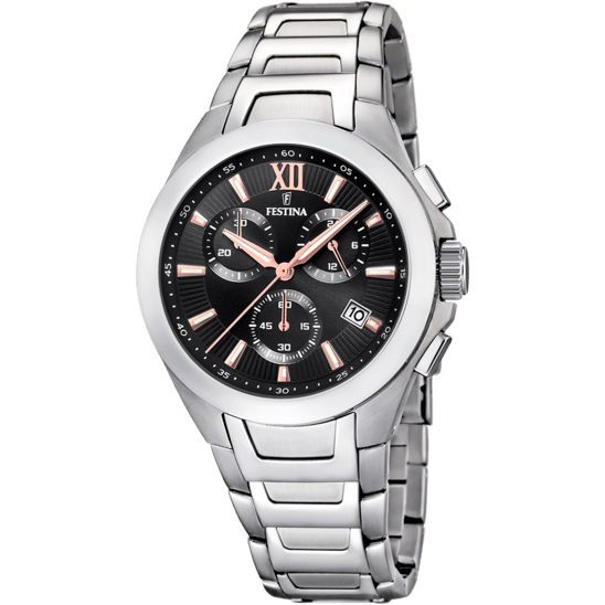Festina Timeless Chronograph F16678-C - Chronograph - Strap Material Stainless Steel I Festina Watches USA