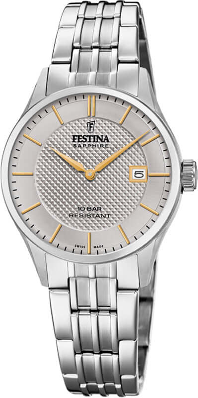 Festina Swiss Made F20006-2 - Analog - Strap Material Stainless Steel I Festina Watches USA