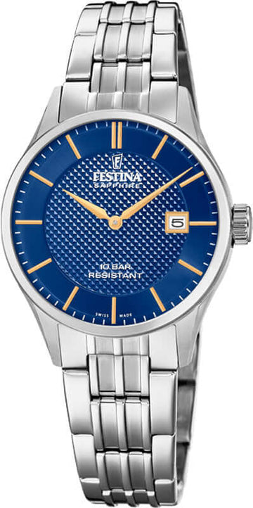 Festina Swiss Made F20006-3 - Analog - Strap Material Stainless Steel I Festina Watches USA