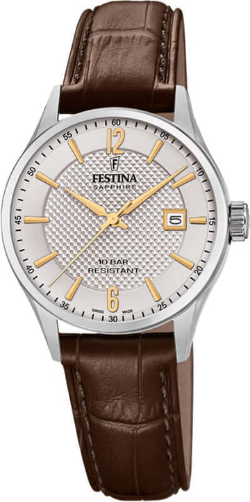 Festina Swiss Made F20009-2 - Analog - Strap Material Leather I Festina Watches USA