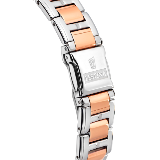 Festina Boyfriend Stainless Steel Chronograph Ladies Watch I Model F20403/1 Quartz Movement