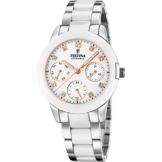 Festina Ceramic F20497-1 - Multifunction - Strap Material Stainless Steel + Ceramic I Festina Watches USA