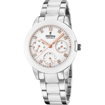 Festina Ceramic F20497-1 - Multifunction - Strap Material Stainless Steel + Ceramic I Festina Watches USA