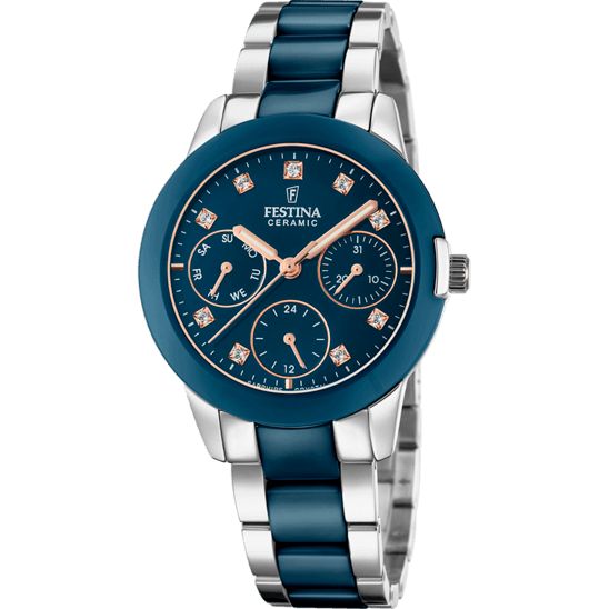 Festina Ceramic F20497-2 - Multifunction - Strap Material Stainless Steel + Ceramic I Festina Watches USA
