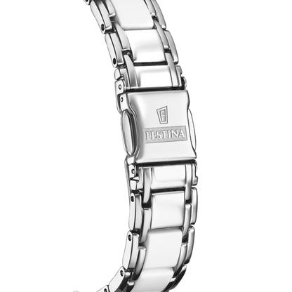 Ceramic F20499-1 | Water Resistance 50m/160ft - Strap Material Stainless Steel + Ceramic - Size 35 mm / Free shipping, 2 years warranty & 30 Days Return | Festina Watches USA