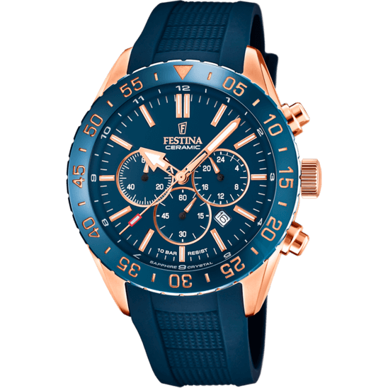 Festina Ceramic F20516-1 - Chronograph - Strap Material Rubber I Festina Watches USA