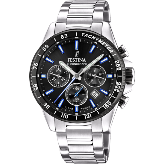 Festina Timeless Chronograph F20560-5 - Chronograph - Strap Material Stainless Steel I Festina Watches USA