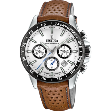 Festina Timeless Chronograph F20561-1 - Chronograph - Strap Material Leather I Festina Watches USA