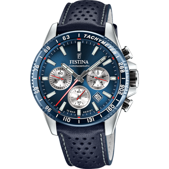 Festina Timeless Chronograph F20561-2 - Chronograph - Strap Material Leather I Festina Watches USA