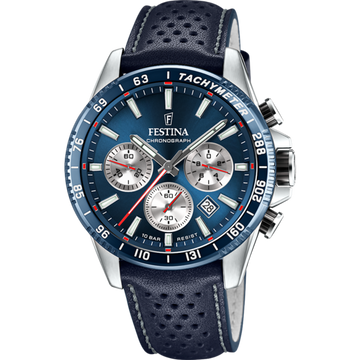 Festina Timeless Chronograph F20561-2 - Chronograph - Strap Material Leather I Festina Watches USA