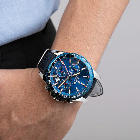 Festina Timeless Chronograph Leather Chronograph Mens Watch I Model F20561/3 Quartz Movement