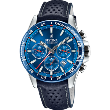 Festina Timeless Chronograph F20561-3 - Chronograph - Strap Material Leather I Festina Watches USA