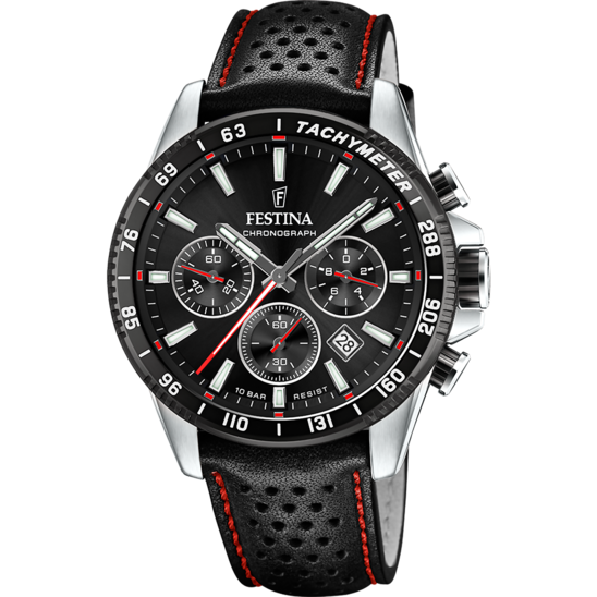 Festina Timeless Chronograph F20561-4 - Chronograph - Strap Material Leather I Festina Watches USA