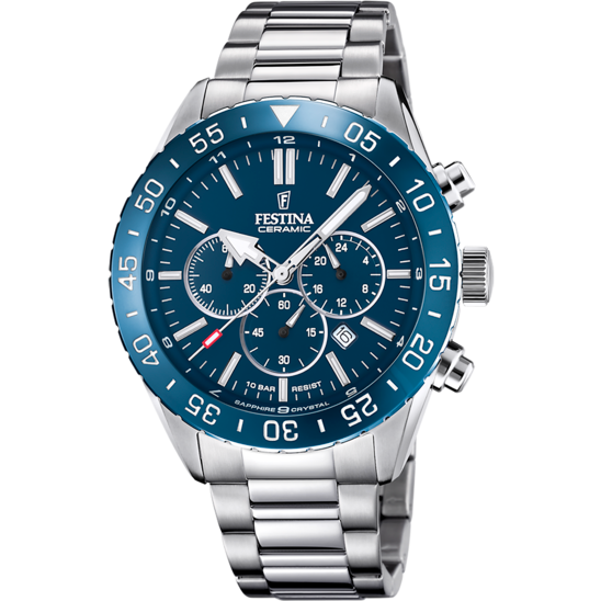 Festina Ceramic F20575-2 - Chronograph - Strap Material Stainless Steel I Festina Watches USA