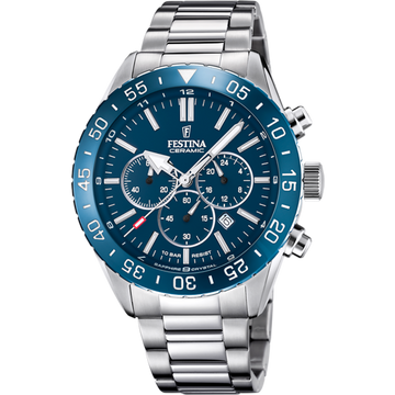 Festina Ceramic F20575-2 - Chronograph - Strap Material Stainless Steel I Festina Watches USA