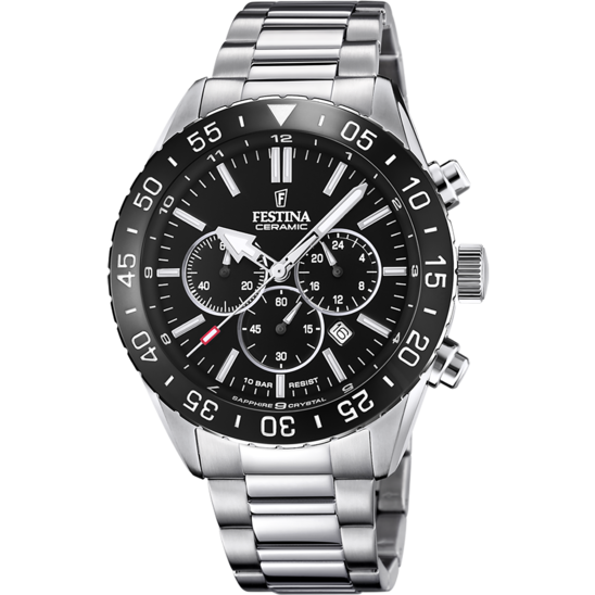 Festina Ceramic F20575-3 - Chronograph - Strap Material Stainless Steel I Festina Watches USA