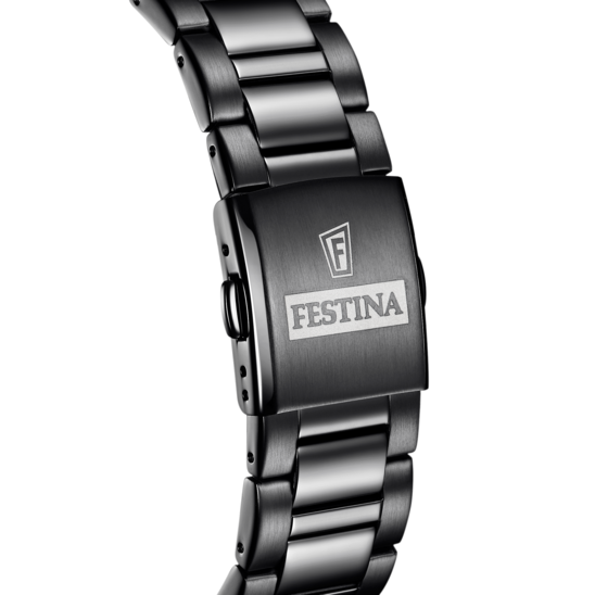 Festina Ceramic Chronograph Mens Watch I Model F20577/1 Quartz Movement