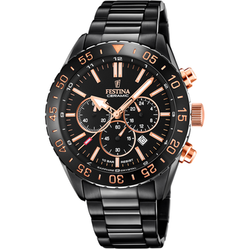 Festina Ceramic F20577-1 - Chronograph - Strap Material Stainless Steel I Festina Watches USA