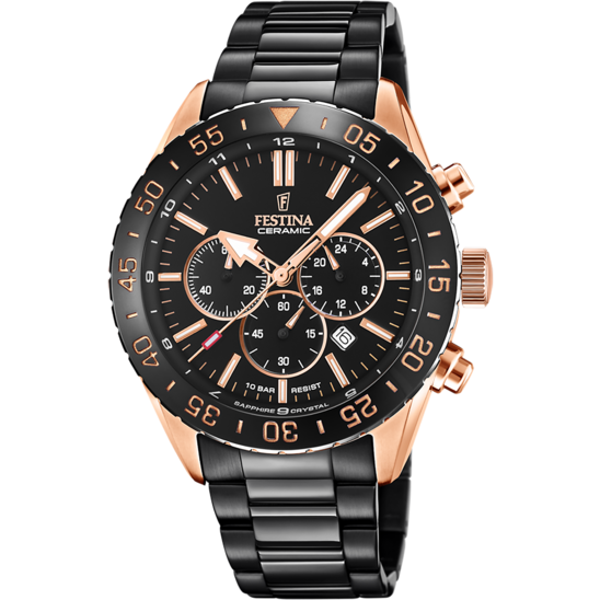 Festina Ceramic F20578-1 - Chronograph - Strap Material Stainless Steel I Festina Watches USA