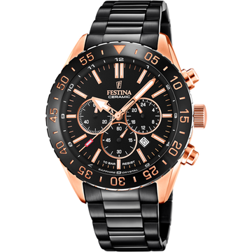 Festina Ceramic F20578-1 - Chronograph - Strap Material Stainless Steel I Festina Watches USA