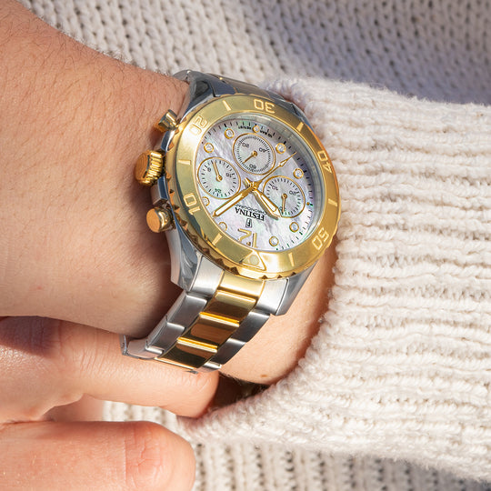 Festina Boyfriend Stainless Steel Chronograph Ladies Watch I Model F20604/1 Quartz Movement
