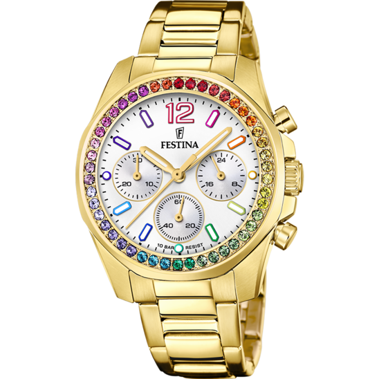 Festina Rainbow F20609-2 - Chronograph - Strap Material Stainless Steel I Festina Watches USA