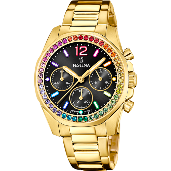 Festina Rainbow F20609-3 - Chronograph - Strap Material Stainless Steel I Festina Watches USA