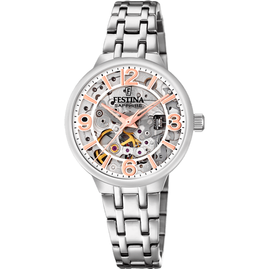 Festina Automatic Skeleton F20614-1 - Analog - Strap Material Stainless Steel I Festina Watches USA