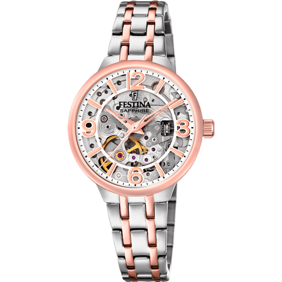 Festina Automatic Skeleton F20615-1 - Analog - Strap Material Stainless Steel I Festina Watches USA