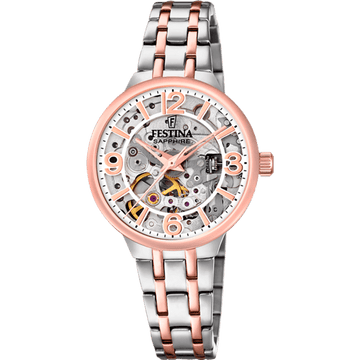 Festina Automatic Skeleton F20615-1 - Analog - Strap Material Stainless Steel I Festina Watches USA