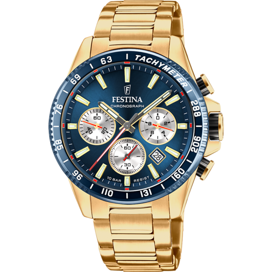 Festina Timeless Chronograph F20634-2 - Chronograph - Strap Material Stainless Steel I Festina Watches USA