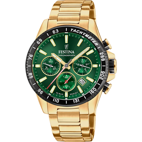 Festina Timeless Chronograph F20634-4 - Chronograph - Strap Material Stainless Steel I Festina Watches USA