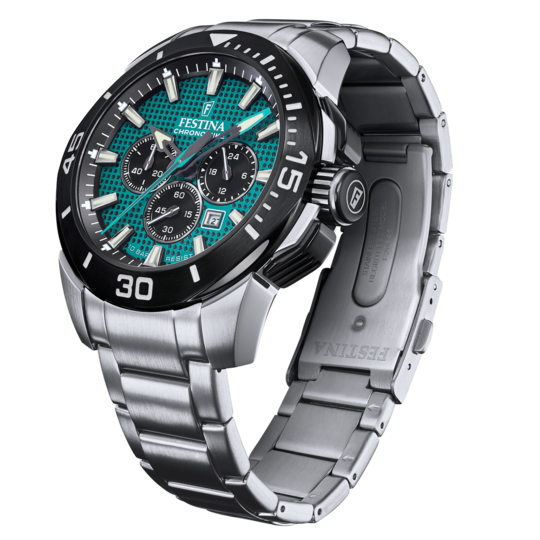 Festina Chrono Bike Stainless Steel Chronograph Mens Watch I Model F20641/3 Quartz Movement