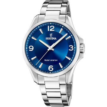 Festina Solar Energy F20656-2 - Analog (Solar Energy) - Strap Material Stainless Steel I Festina Watches USA