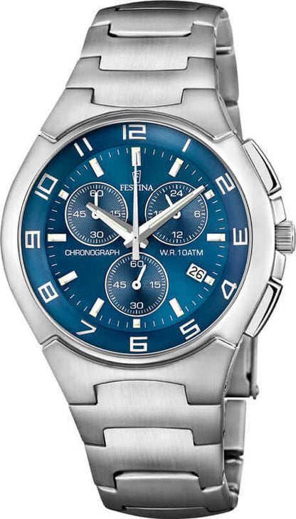 Festina Timeless Chronograph F6698-4 - Chronograph - Strap Material Stainless Steel I Festina Watches USA